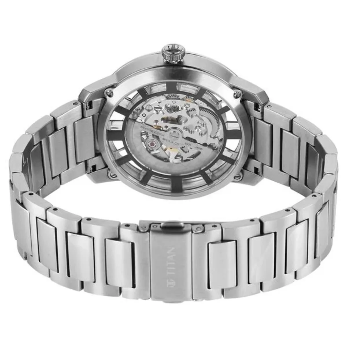 Titan See-Through Skeletal Black Dial Automatic Men's Watch 90220SM01 - Image 5