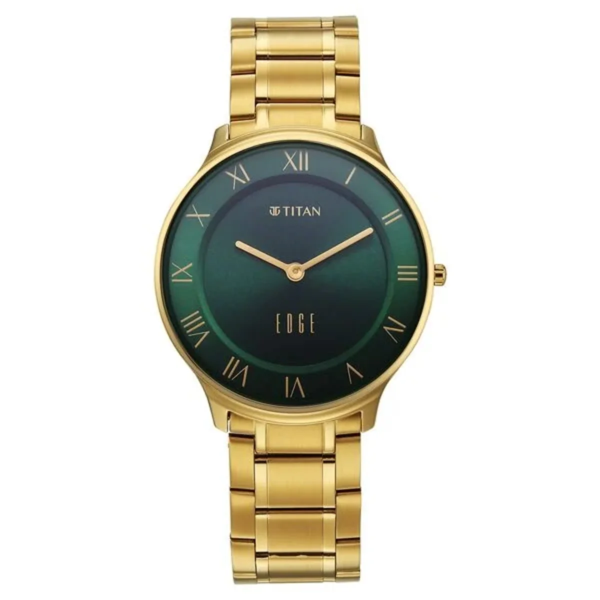 Titan Titan Edge Gleam Quartz Analog Green Dial Men's Watch 1843YM05