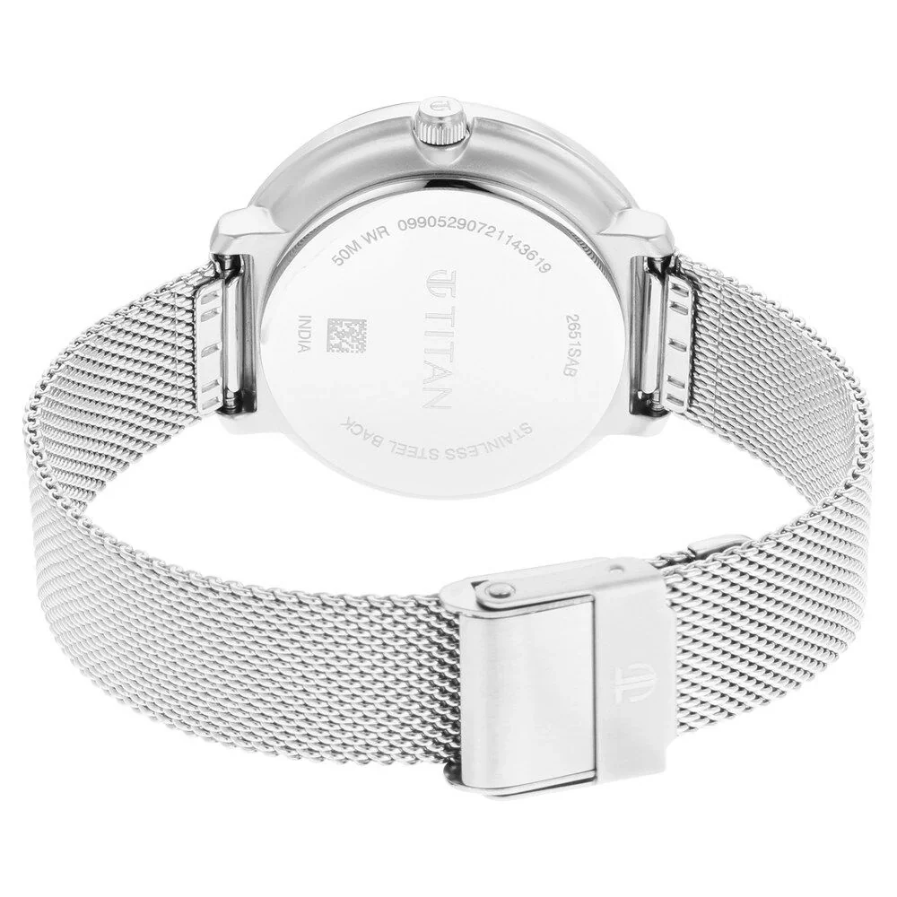 Titan Women's Svelte Black Multi-Function Watch NS2651SM02 - Image 4