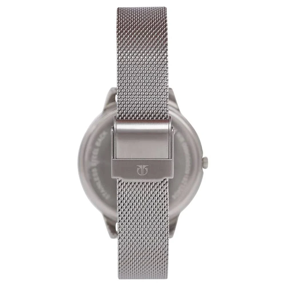 Titan Workwear Black Dial With Metal Strep Watch for Women NT2617SM01 - Image 3