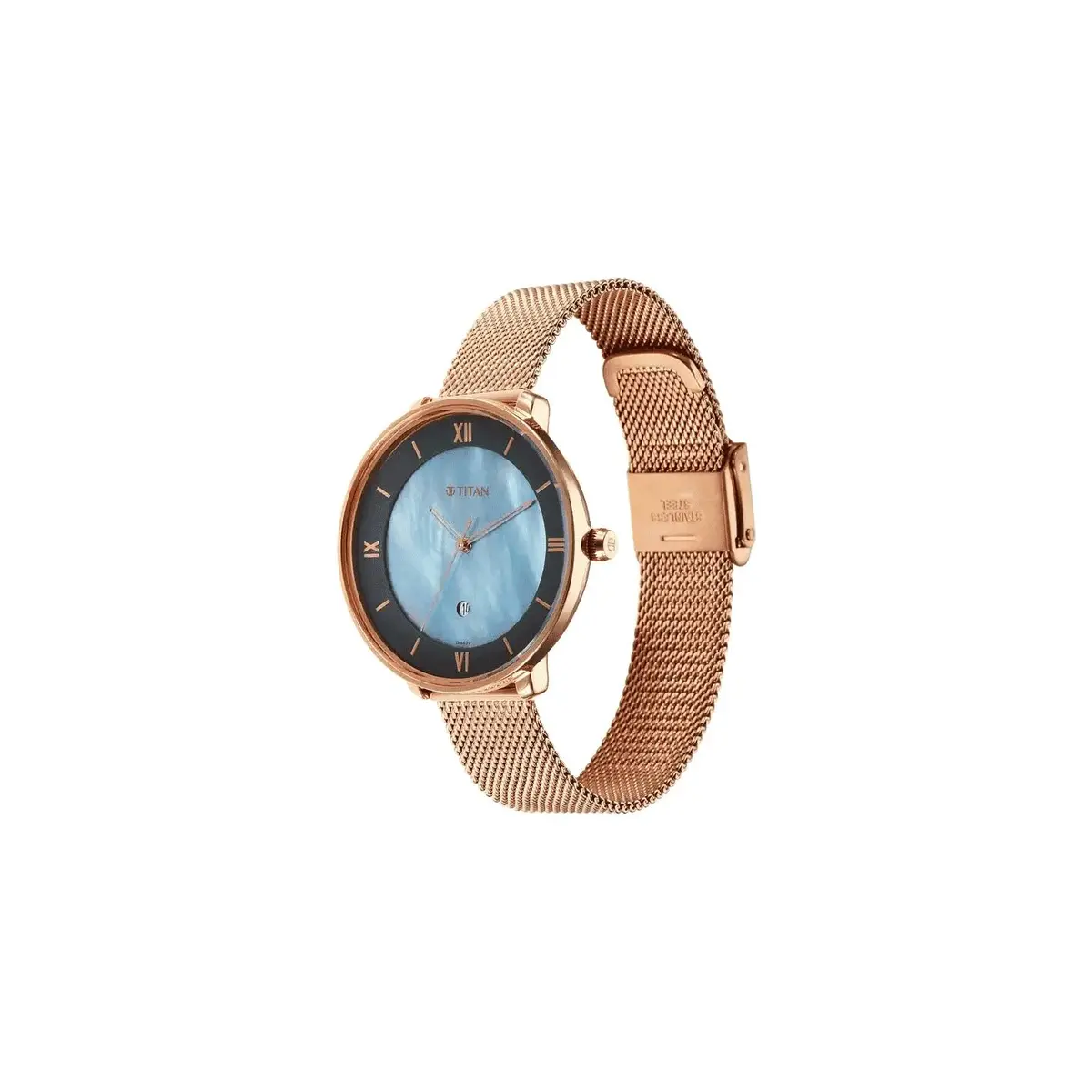 Titan Workwear Mother Of Pearl Dial Analog with Date watch for Women 2651WM10 - Image 2
