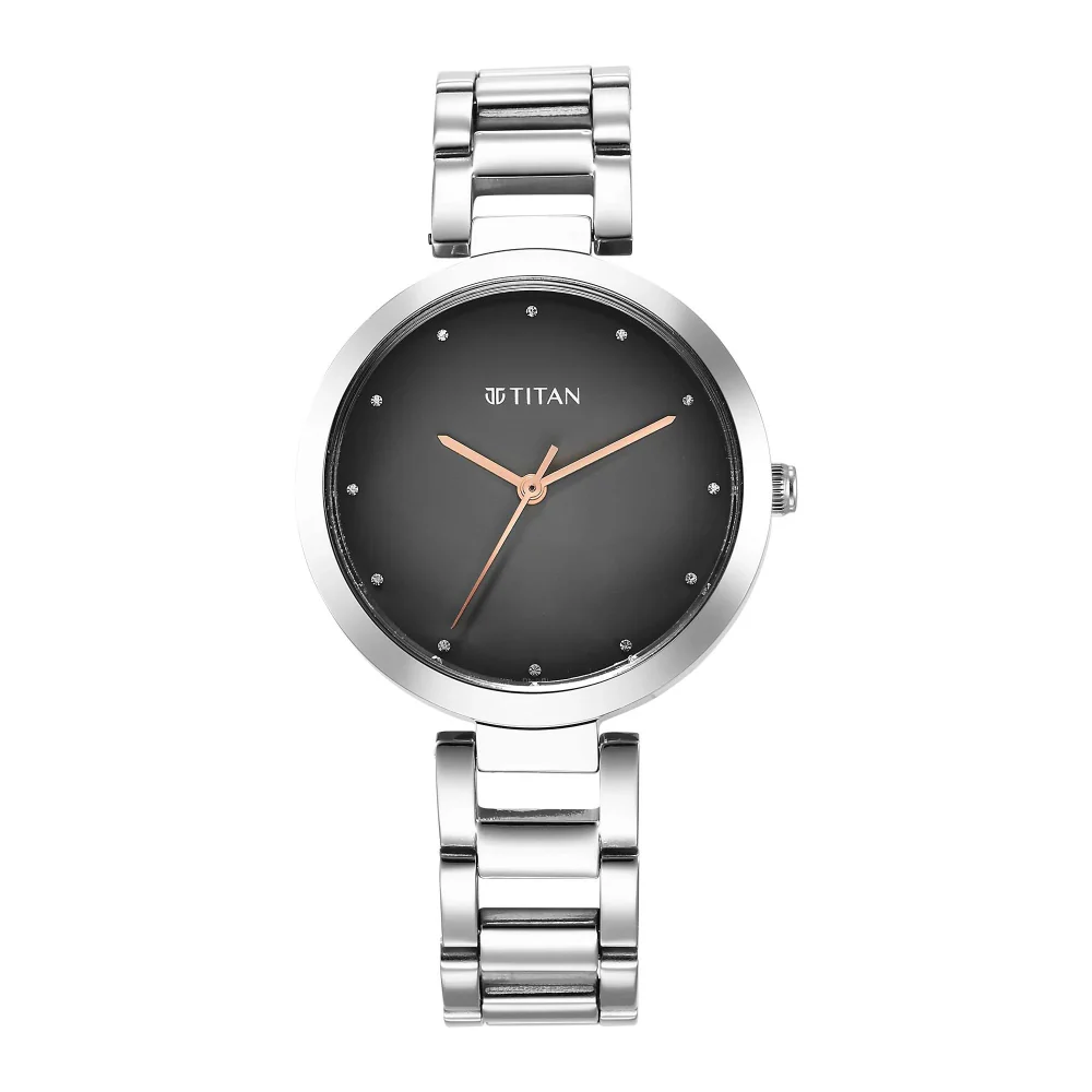 Titan Workwear Quartz Analog Black Dial Women Watch NT2480SM13