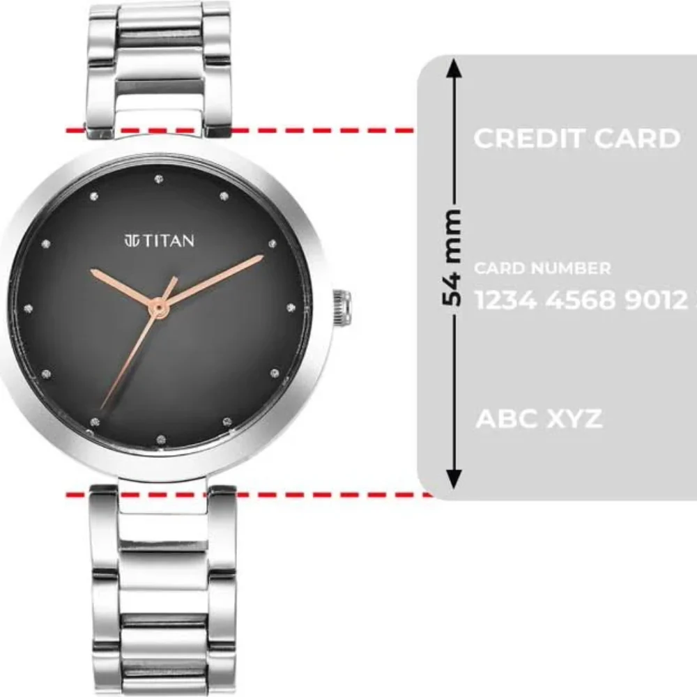 Titan Workwear Quartz Analog Black Dial Women Watch NT2480SM13 - Image 5