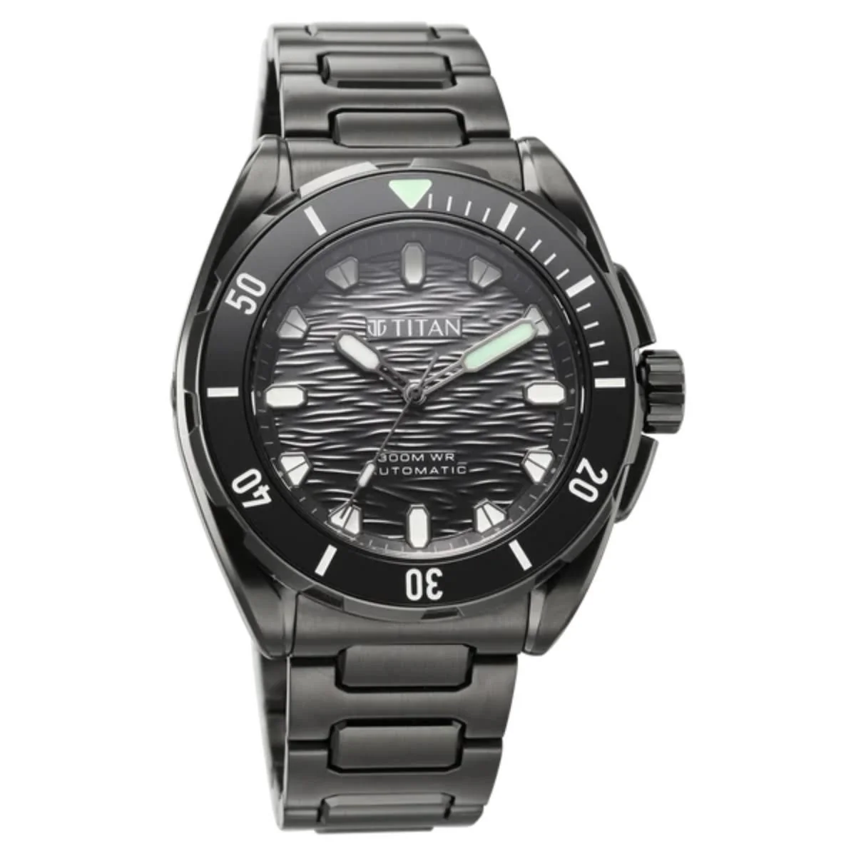 Titan Zero Hour Diver's 300m Automatic Black Dial Men's Watch 10069KM03 - Image 2