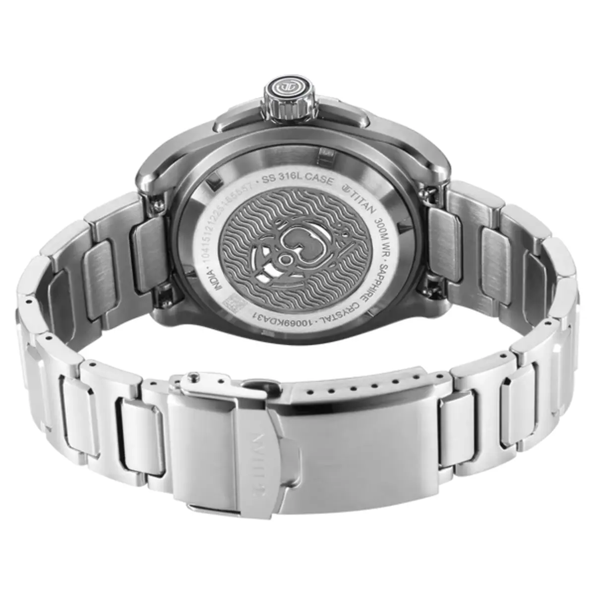 Titan Zero Hour Diver's 300m Automatic Blue Dial Men's Watch 10069KM01 - Image 5
