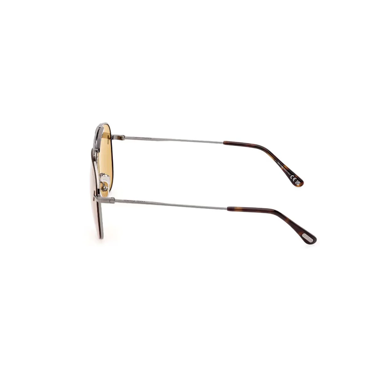 Tom Ford Eyewear Men Pilot Brown Lens Sunglasses For Men - FT1018 - Image 3
