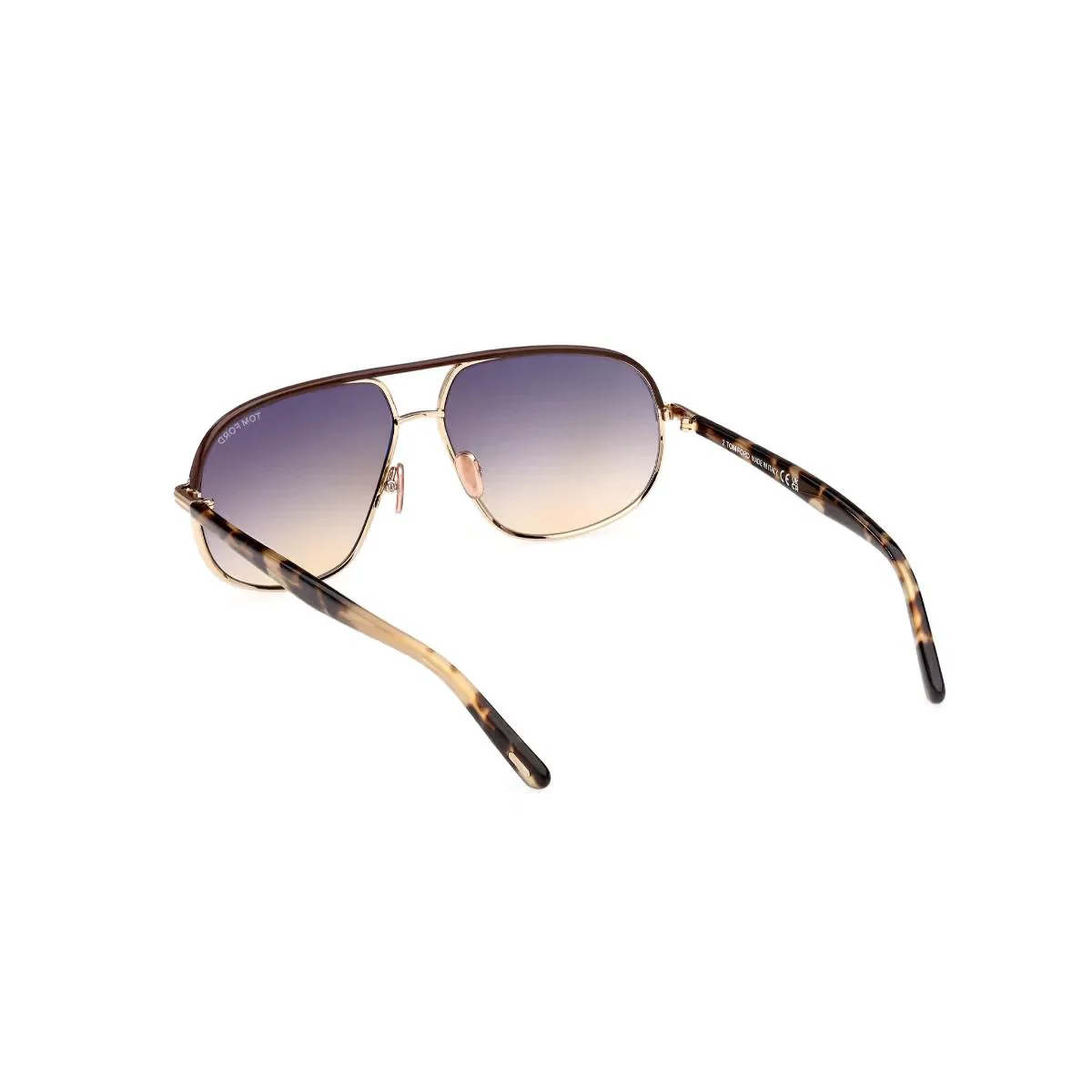 Tom Ford Eyewear Men Pilot Brown Lens Sunglasses For Men - FT1019 - Image 4