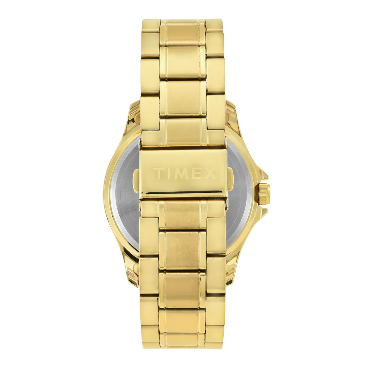 TW000X129 Timex | Analog Black Round Brass Dial Watch (Men) - Image 2