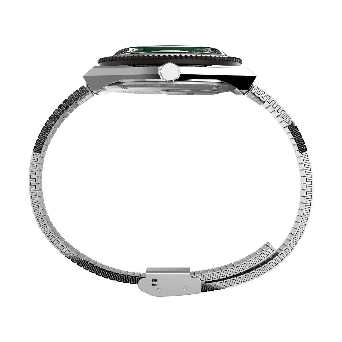 TW2U61700U9 Green Q Timex Reissue Stainless Steel Bracelet Watch (Men) - Image 5