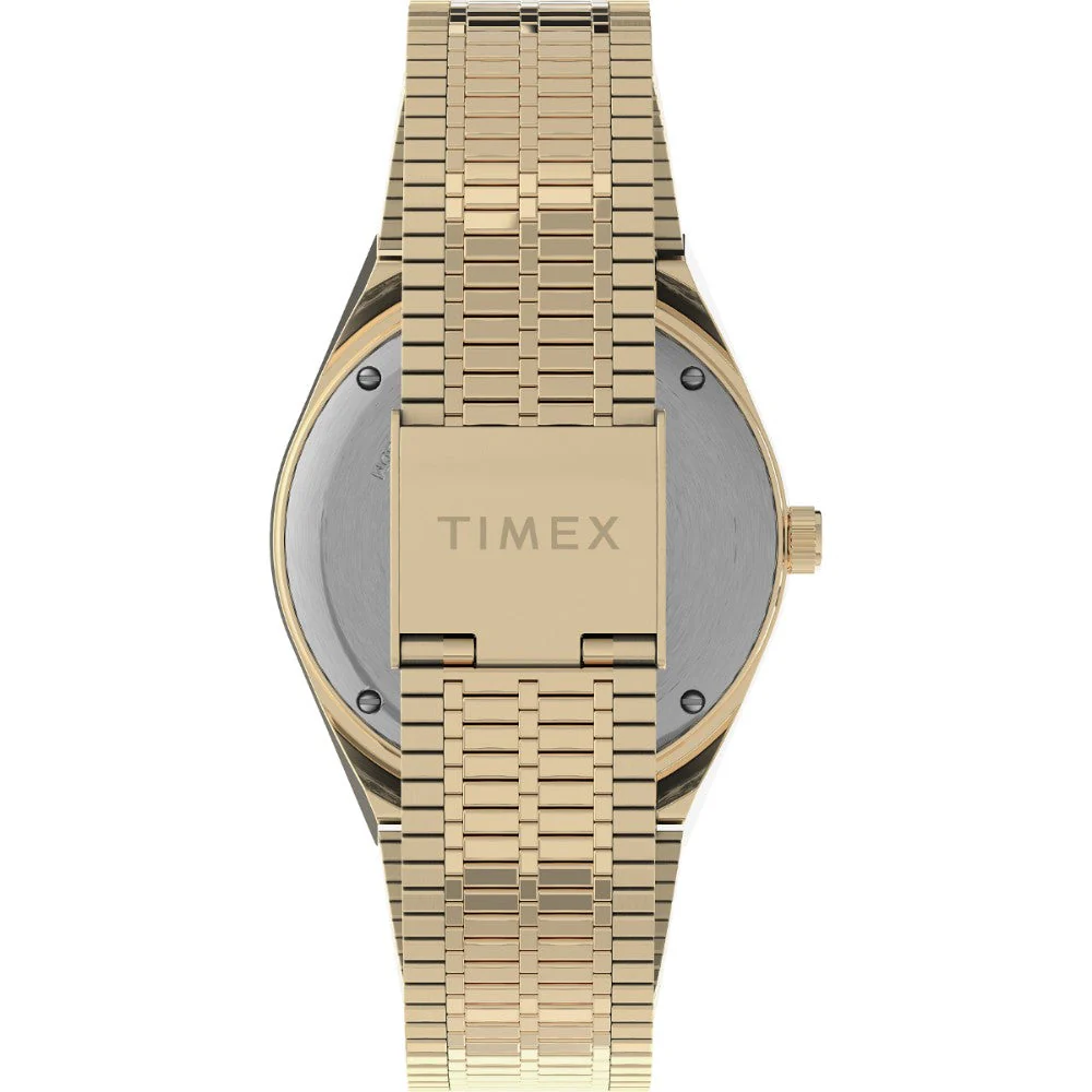 TW2U62000U9 Blue Q Timex Reissue Stainless Steel Gold Bracelet Watch (Men) - Image 4