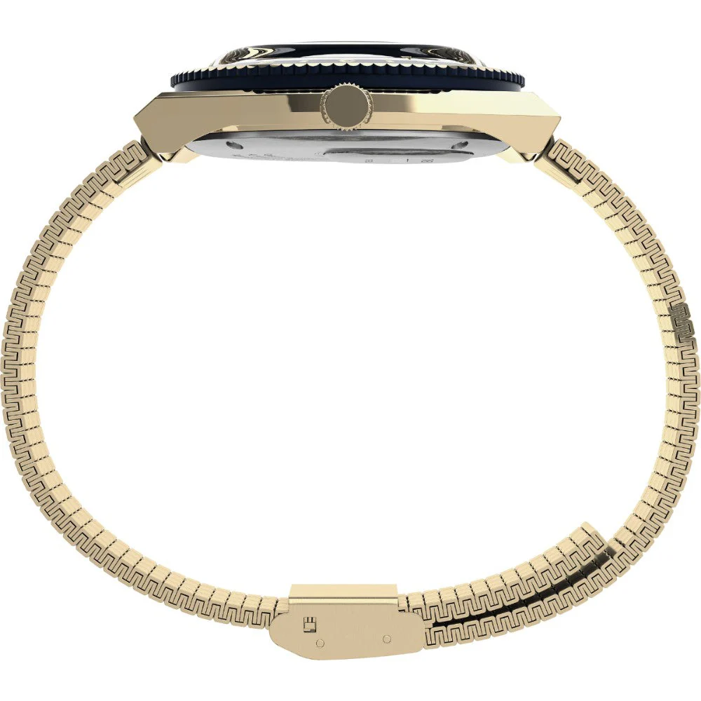 TW2U62000U9 Blue Q Timex Reissue Stainless Steel Gold Bracelet Watch (Men) - Image 5