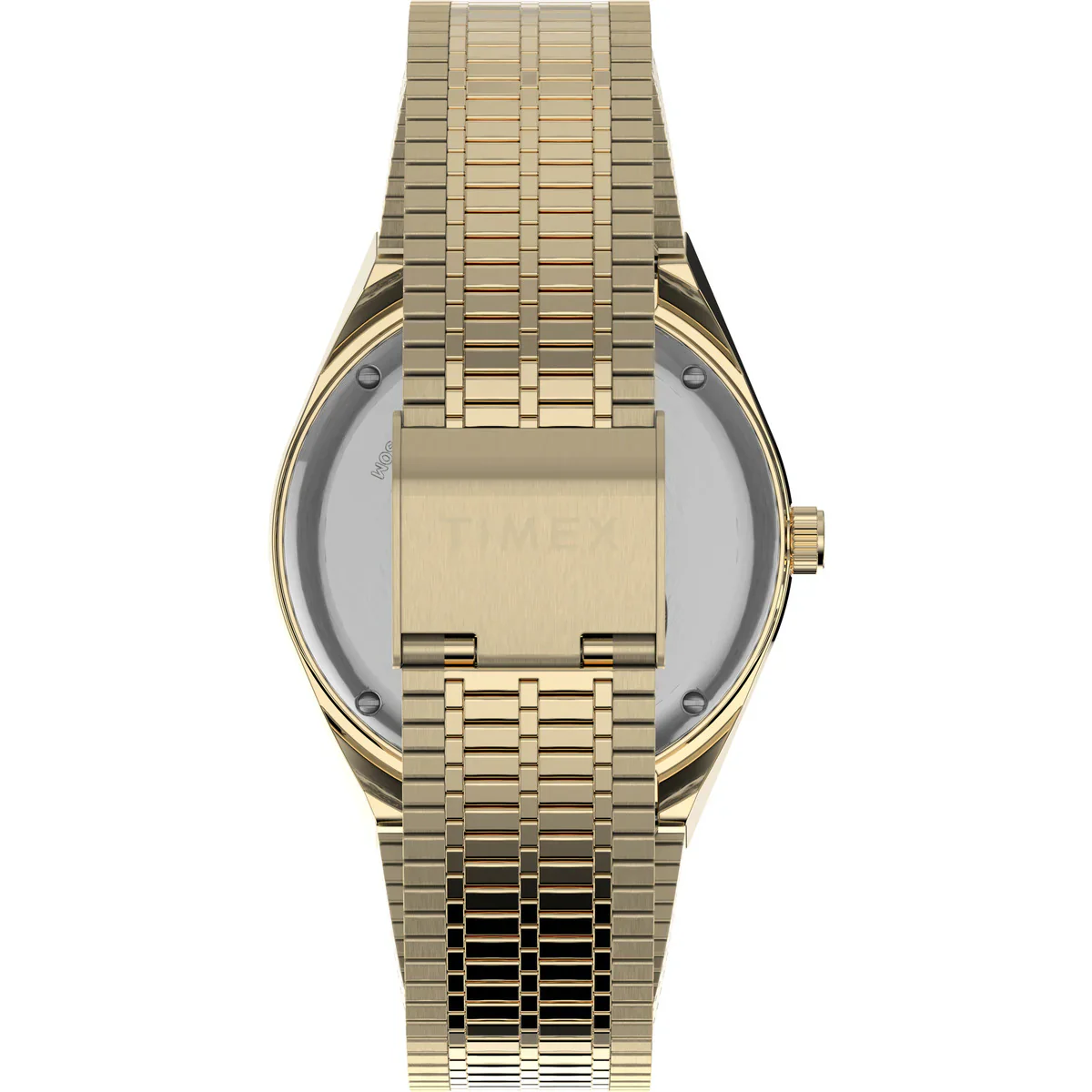 Q Timex Reissue St Steel Bracelet Gold Beige Dial Watch (Men) - TW2V18700U9 - Image 2
