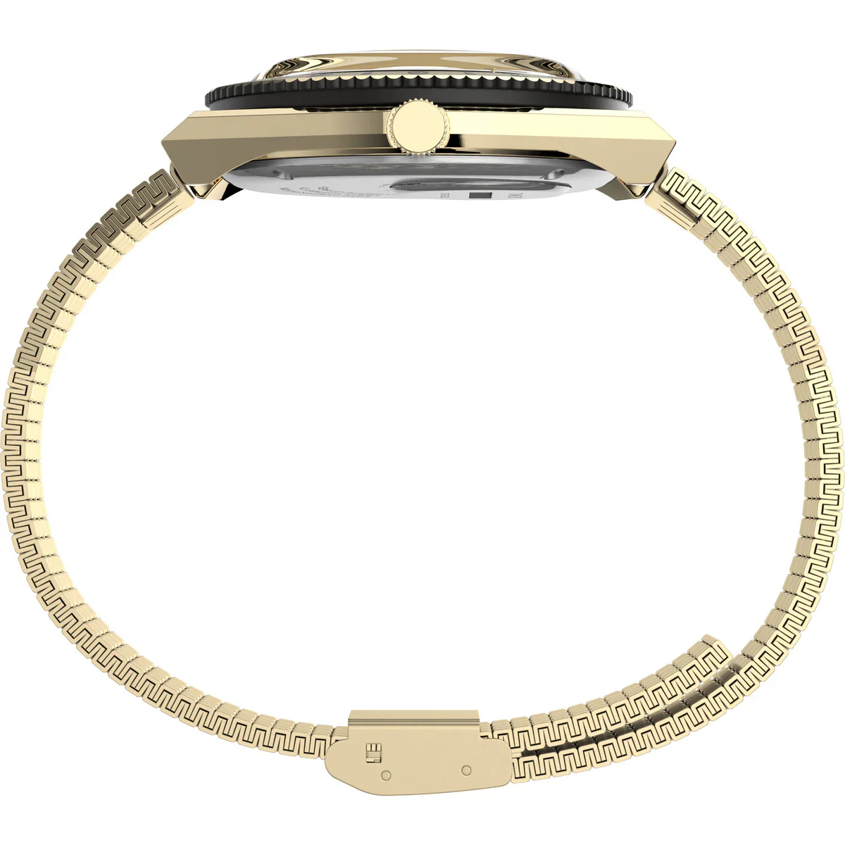 Q Timex Reissue St Steel Bracelet Gold Beige Dial Watch (Men) - TW2V18700U9 - Image 4