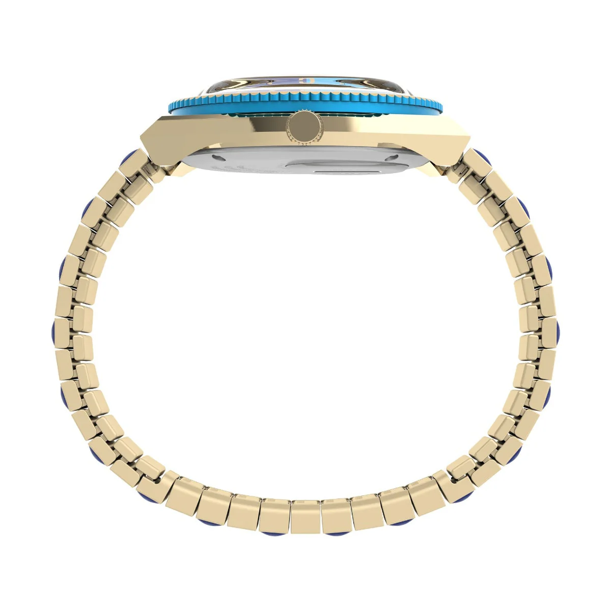 TW2V38500UJ Blue Q Timex Malibu Stainless Steel Expansion Band Watch (Women) - Image 5