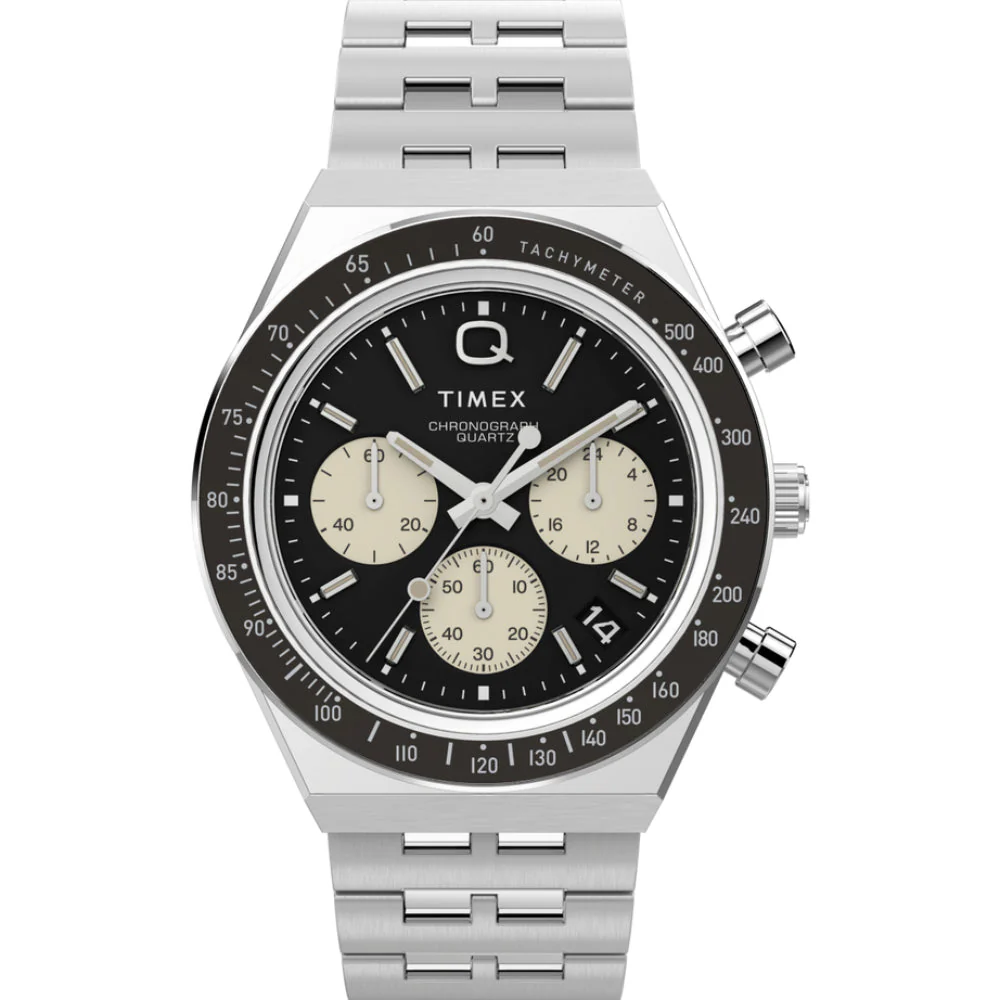 Q Timex Chronograph Stainless Steel Bracelet Men's Watch - TW2V42600UJ