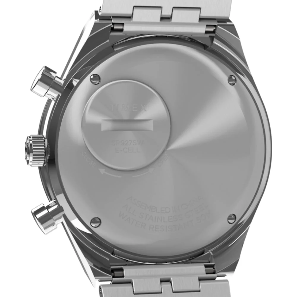 Q Timex Chronograph Stainless Steel Bracelet Men's Watch - TW2V42600UJ - Image 2