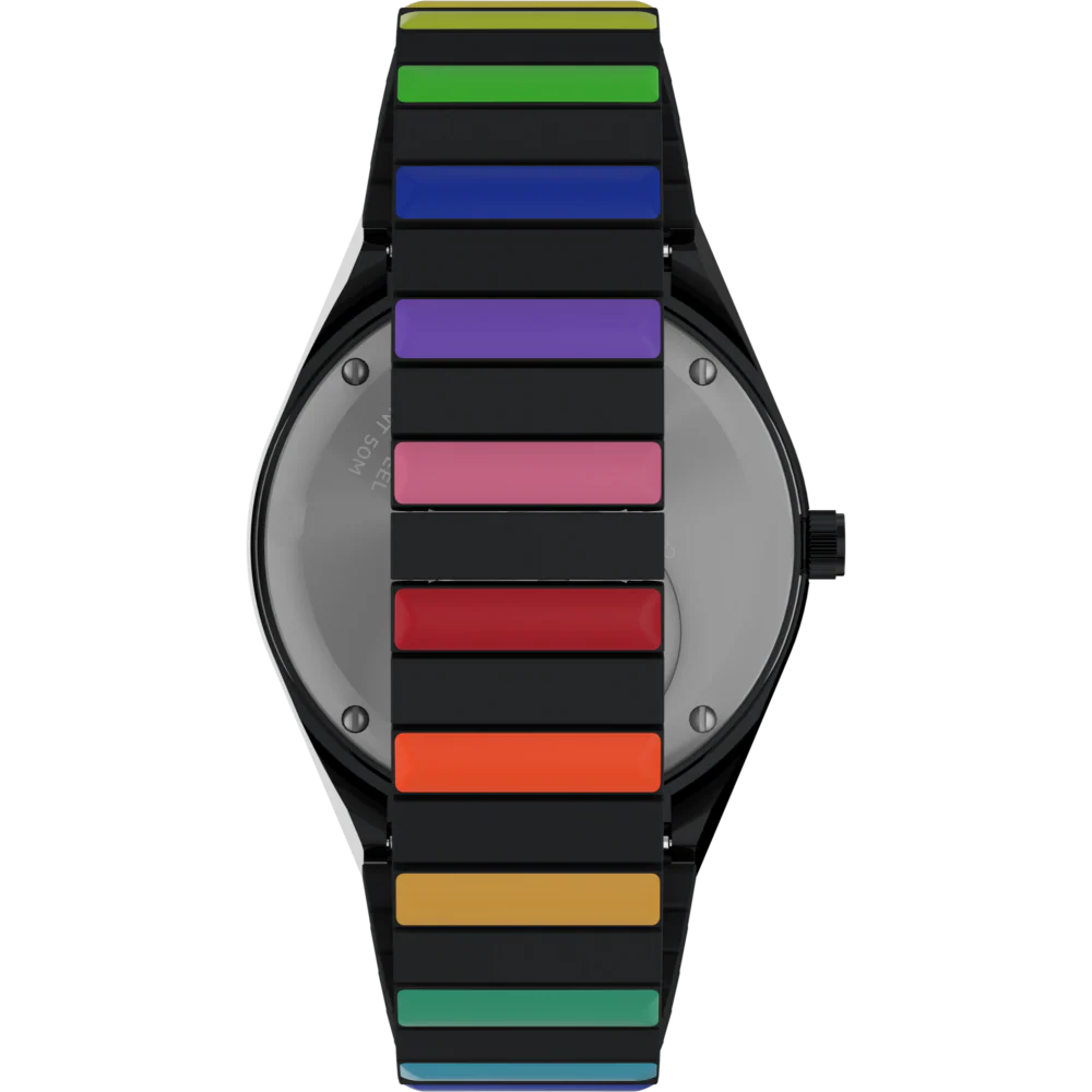 TW2V65900UJ Black Q Timex Stainless Steel Expansion Band Watch (Women) - Image 2