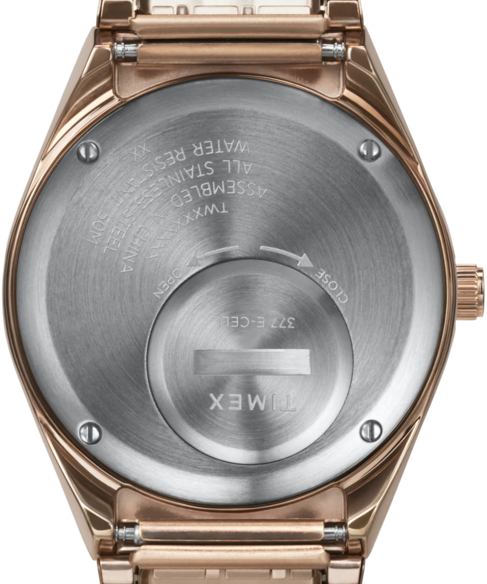 TW2W41000J Q Timex | Pink Stainless Steel Expansion Band Watch for Women - Image 4