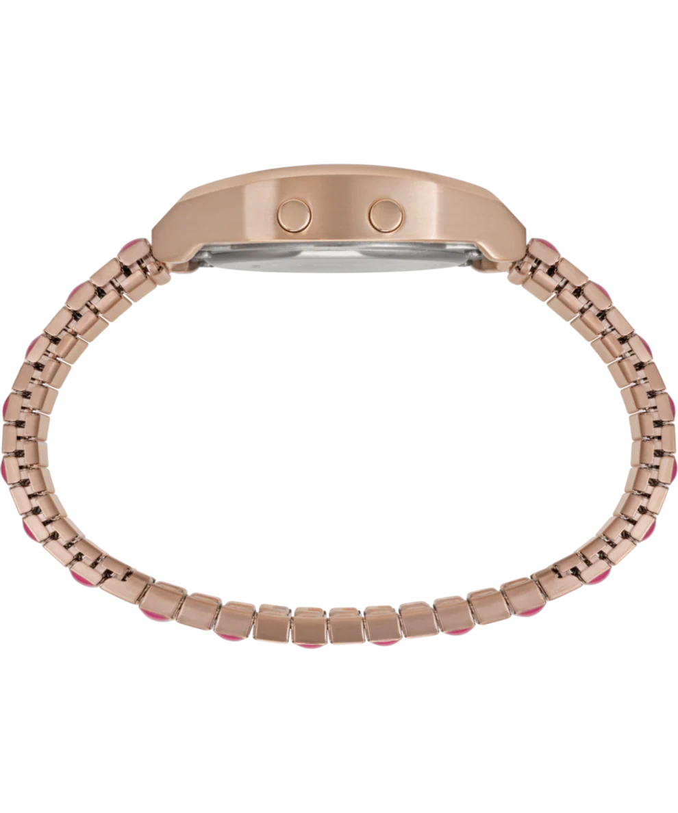 TW2W41000J Q Timex | Pink Stainless Steel Expansion Band Watch for Women - Image 5
