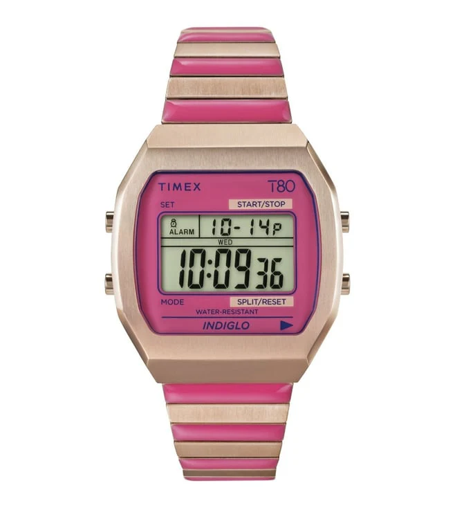 TW2W41600UJ Timex | T80 Indiglo Stainless Steel Strap Watch (Women)