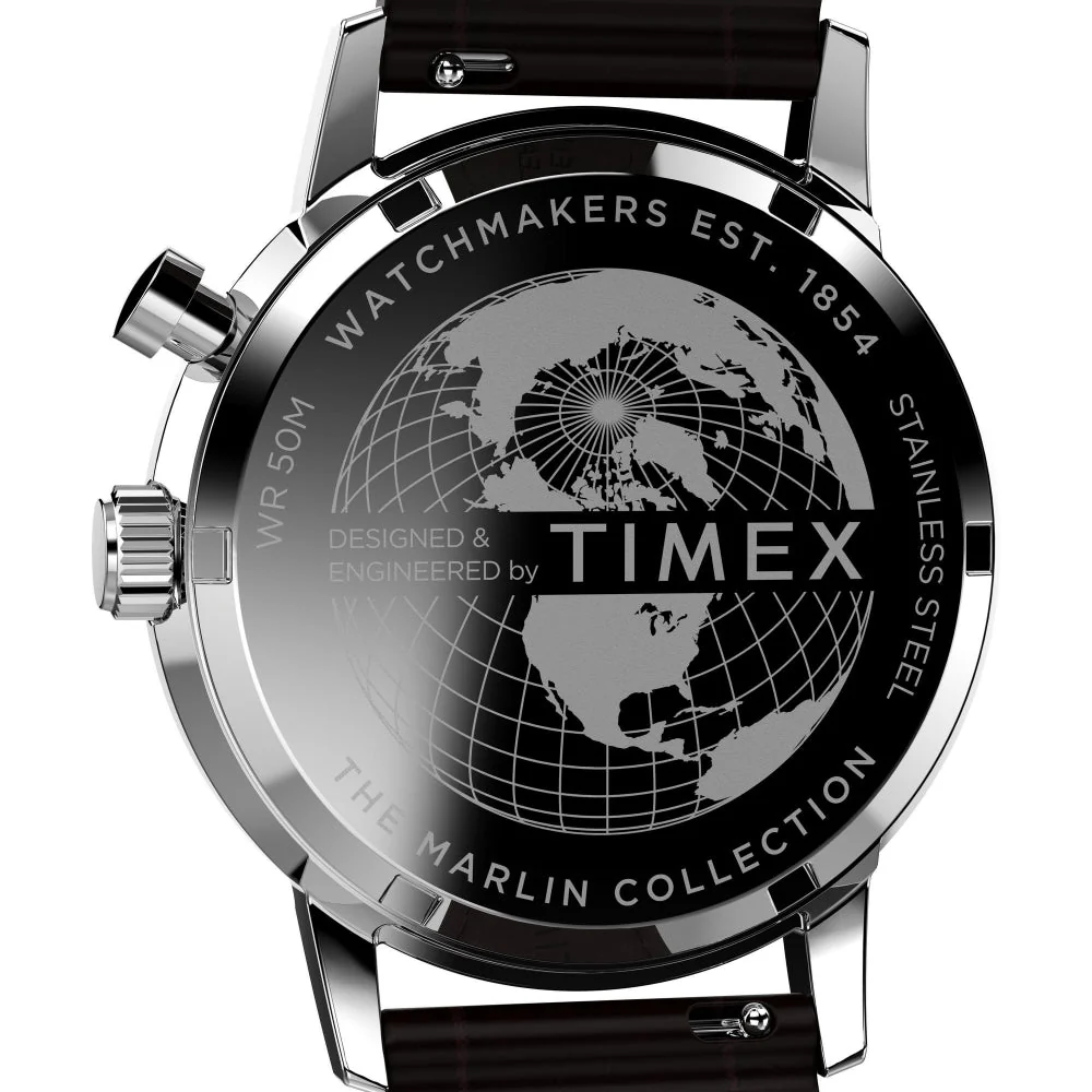 TW2W51100UJ Marlin Moon Phase Leather Strap Watch - Image 2