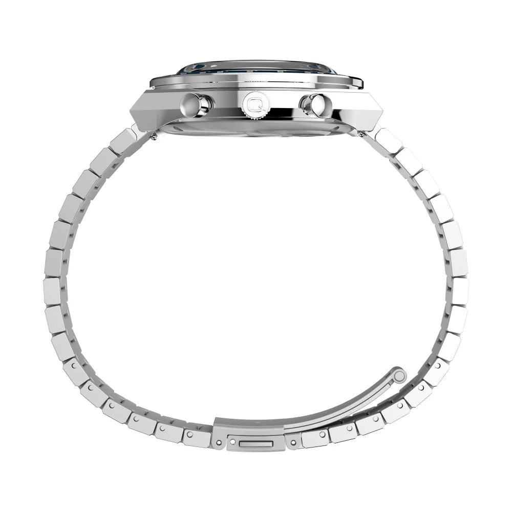 TW2W51600UJ Blue Q Timex Chronograph Stainless Steel Bracelet Watch (MEN) - Image 5