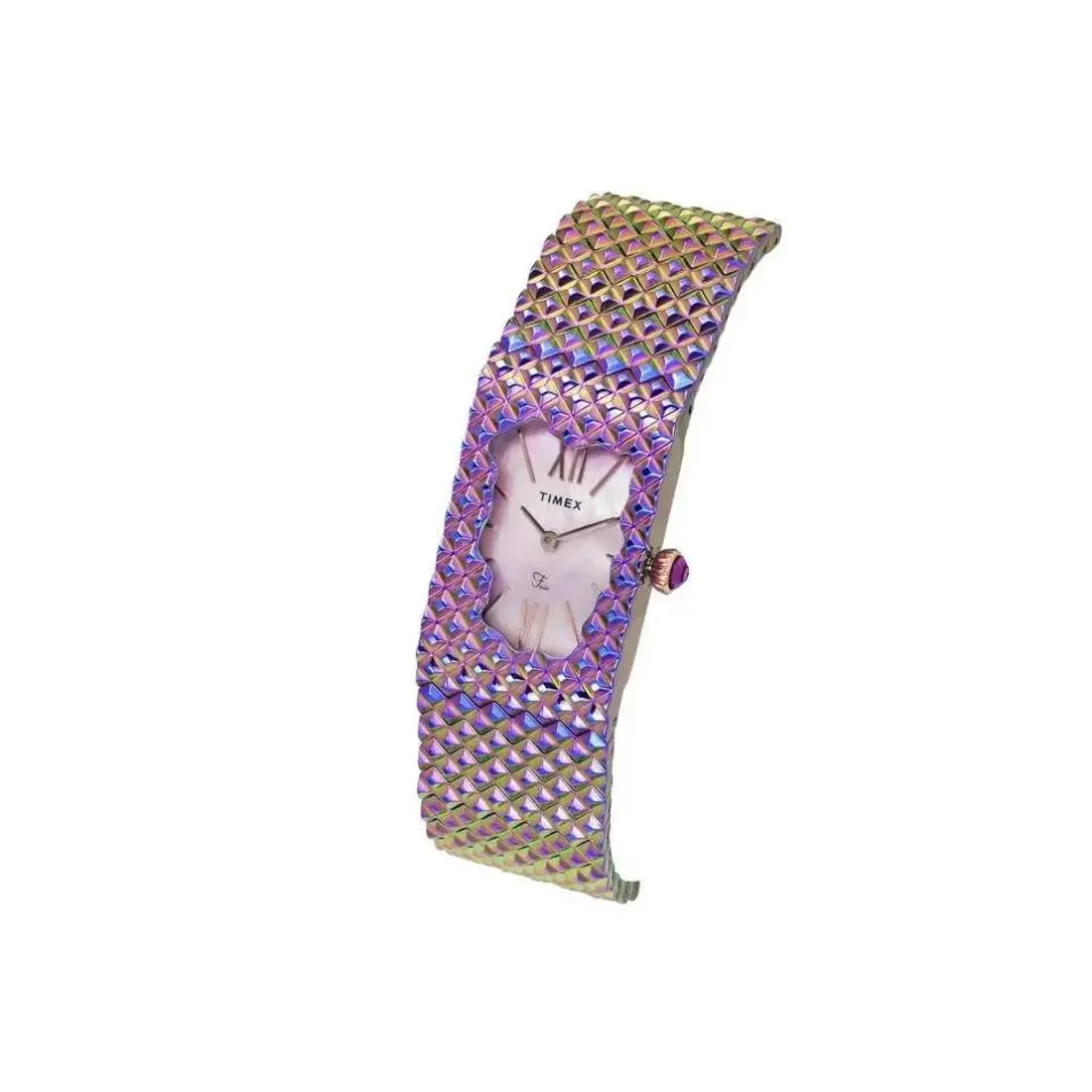 TWEL77704 Timex | Fria with Mauve Mother of Pearl Dial St Steel Watch (Women) - Image 2