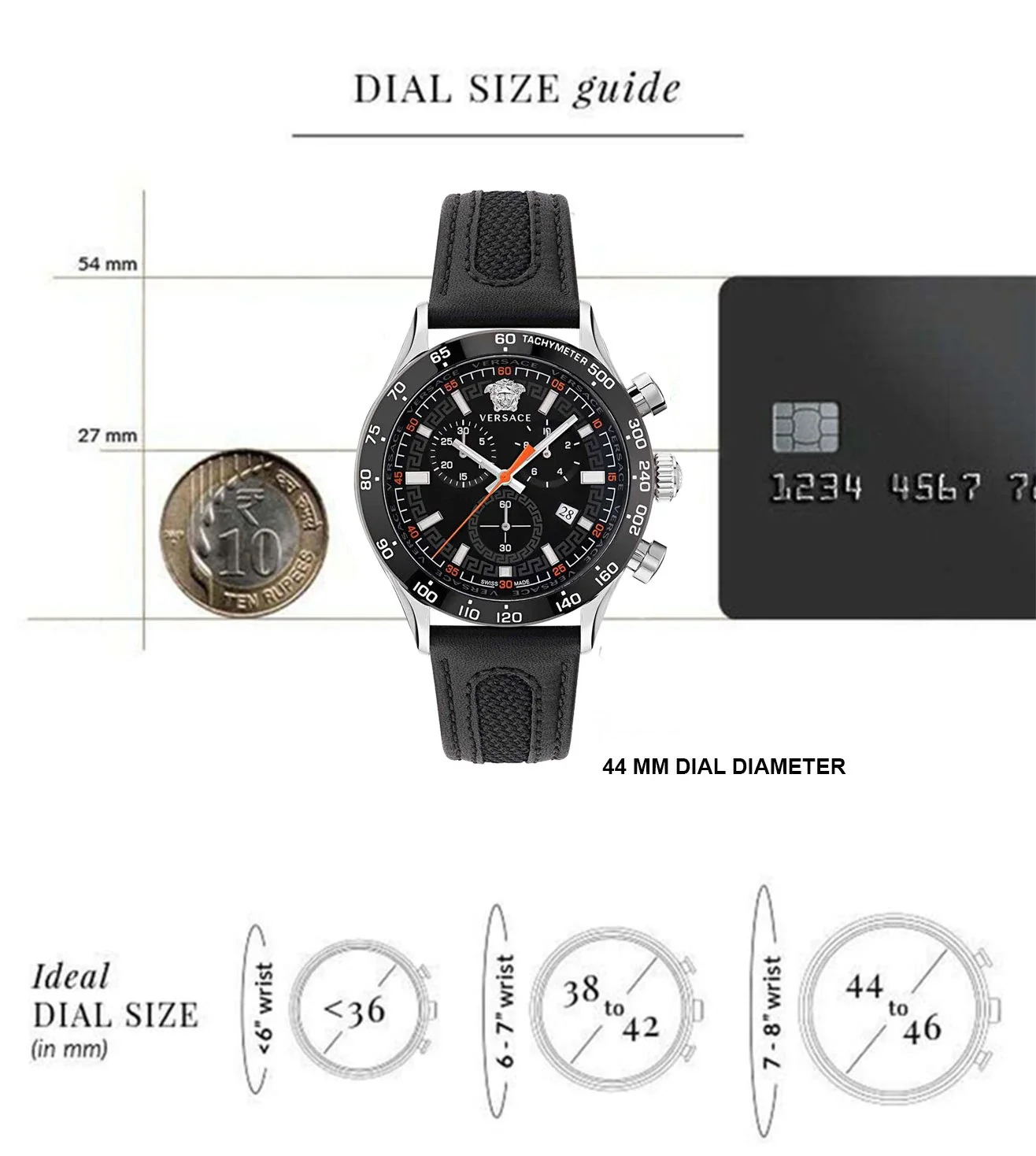 VE2U00122 | VERSACE Hellenyium Chronograph Watch for Men - Image 5