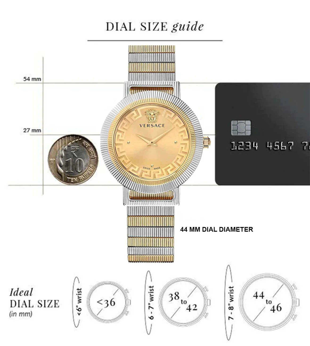 VE3D00422 | VERSACE Greca Chic Watch for Women - Image 5