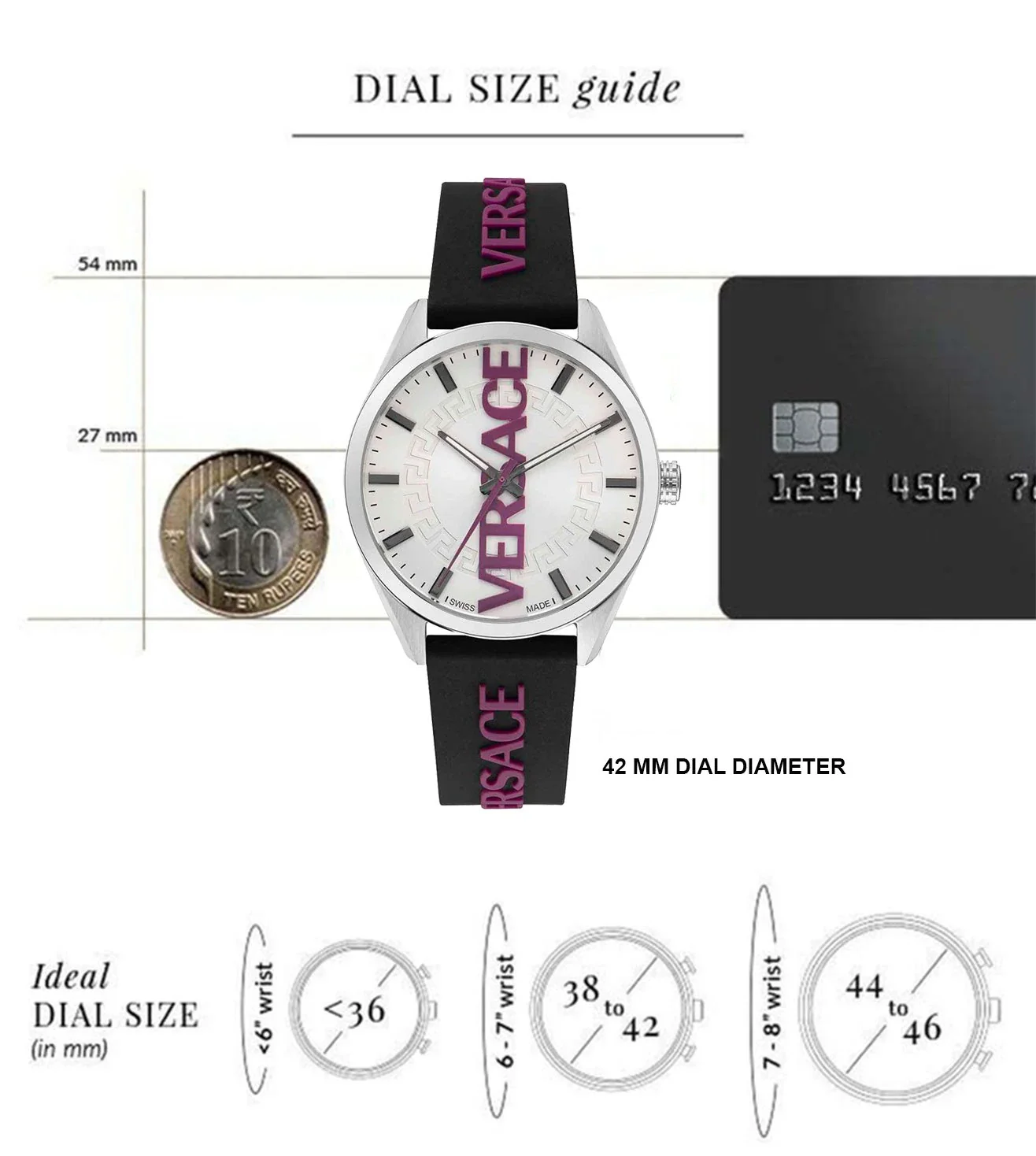 VE3H00122 | VERSACE V-Vertical Watch for Men - Image 5
