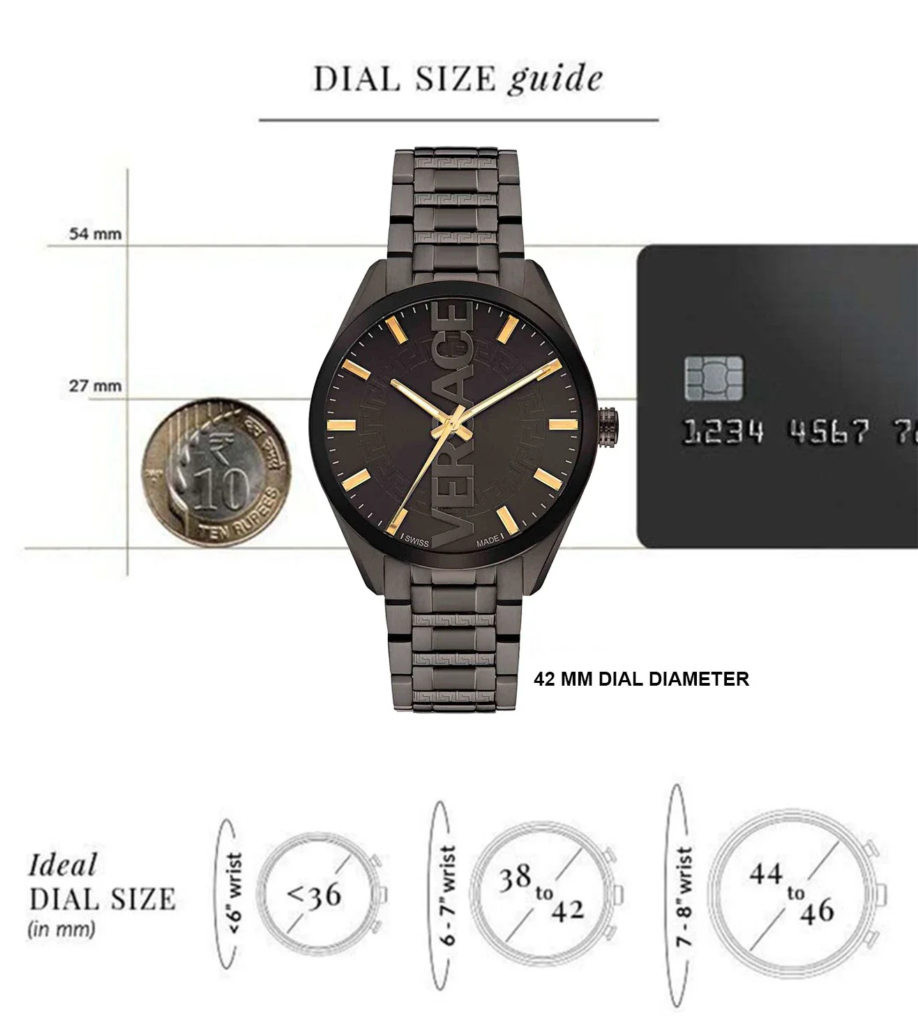 VE3H00522 | VERSACE V-Vertical Watch for Men - Image 4
