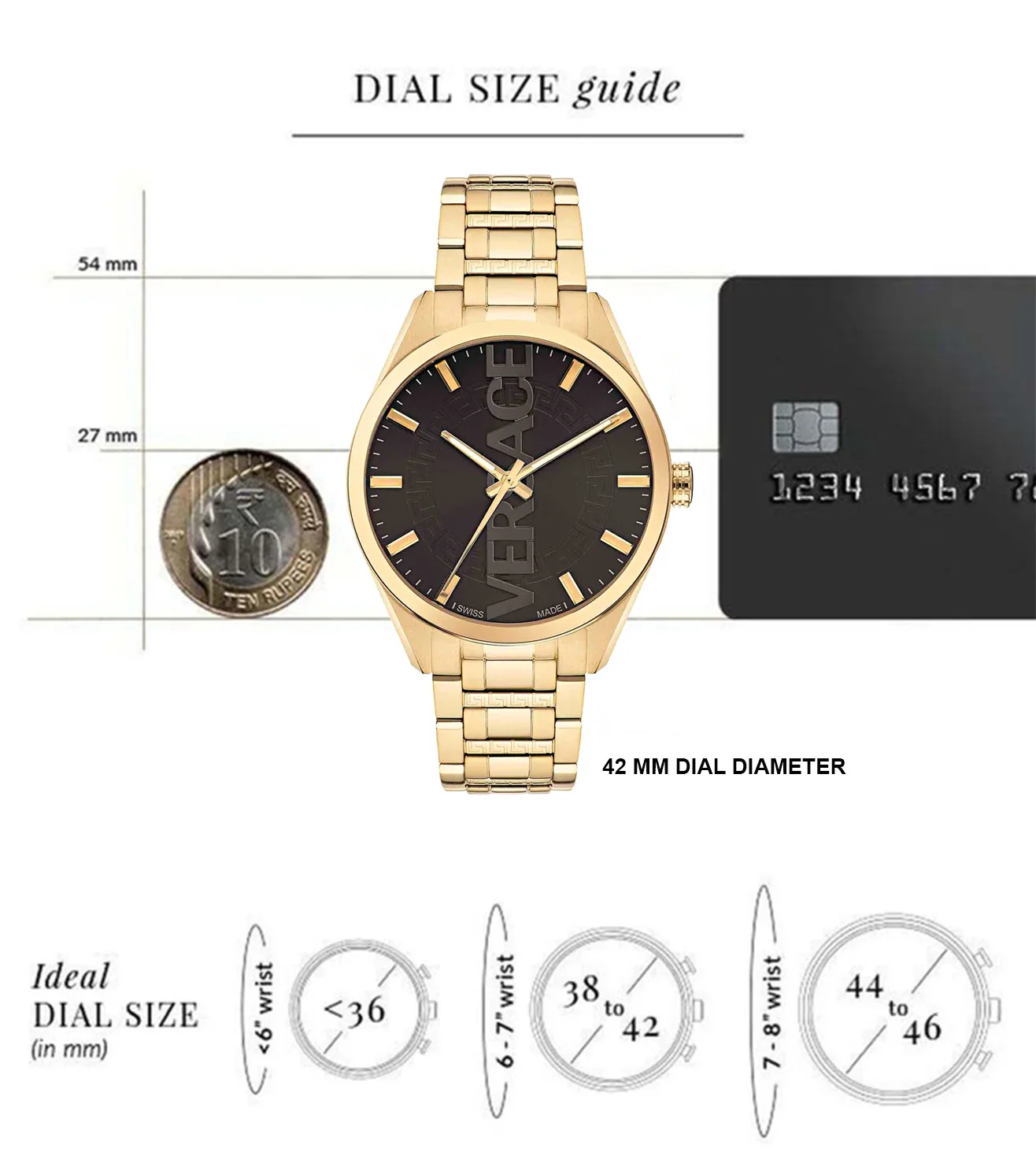 VE3H00622 | VERSACE V-Vertical Watch for Men - Image 4