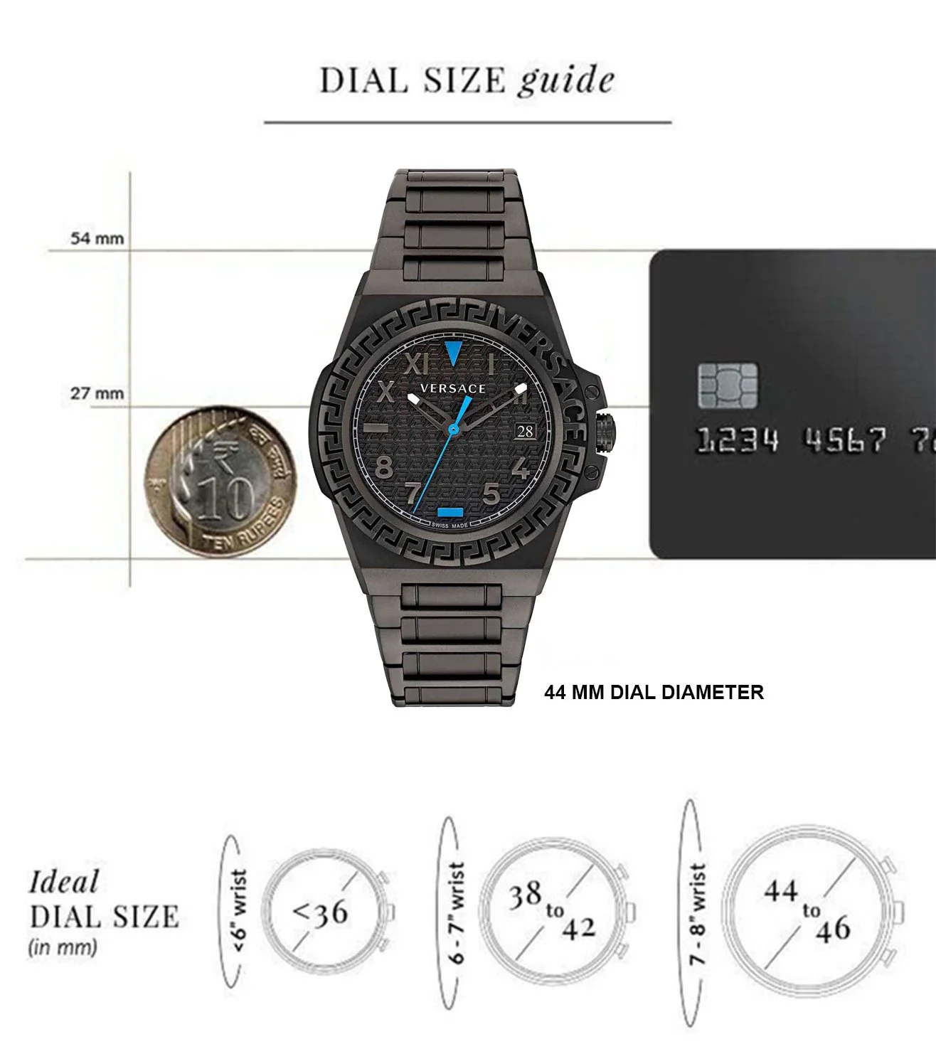VE3I00622 | VERSACE Greca Reaction Watch for Men - Image 4