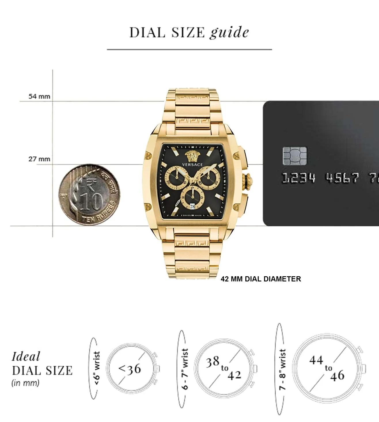 VERSACE Chronograph Watch for Men - VE6H00523 - Image 4