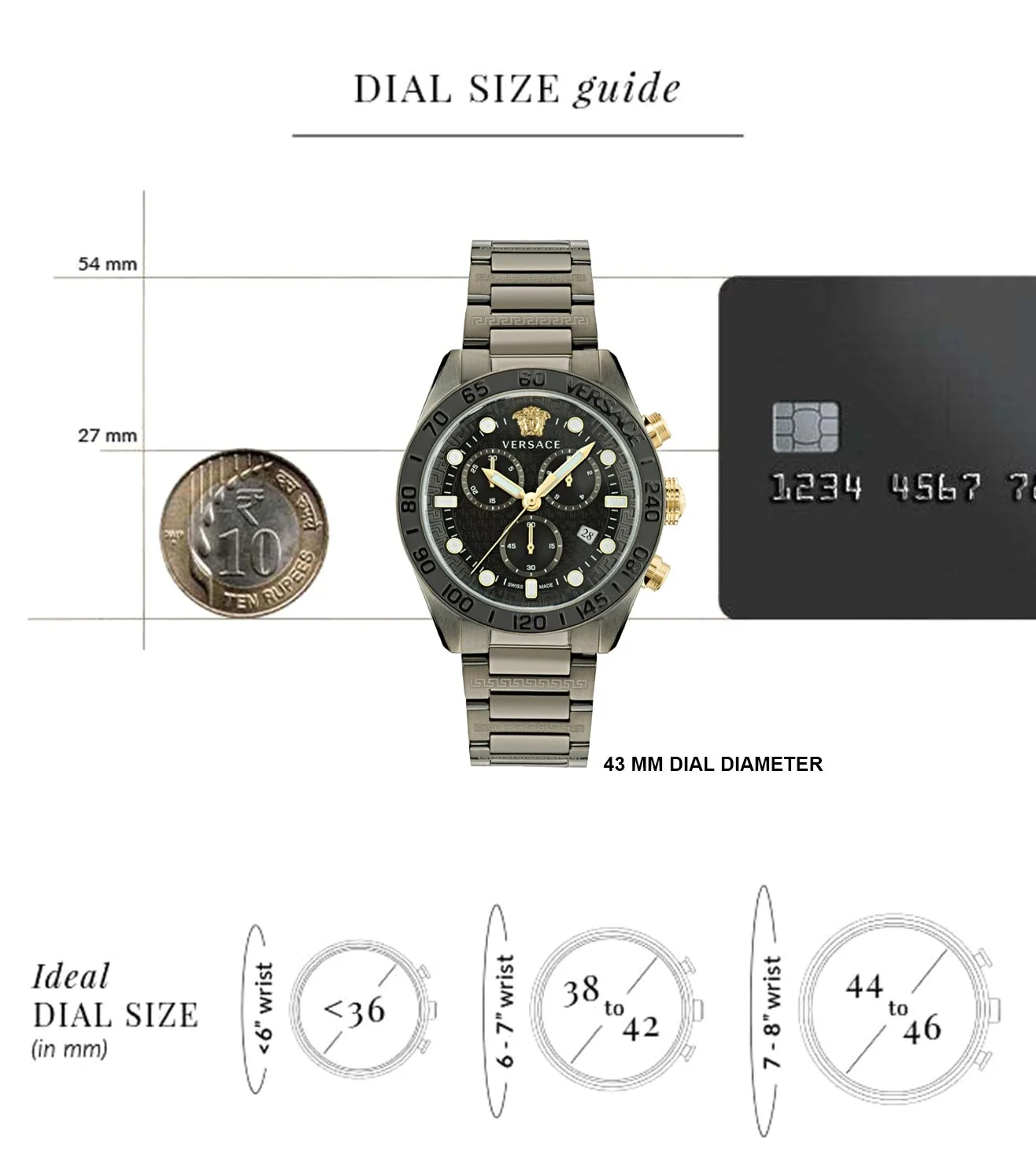 VE6K00623 | VERSACE Chronograph Watch for Men - Image 4