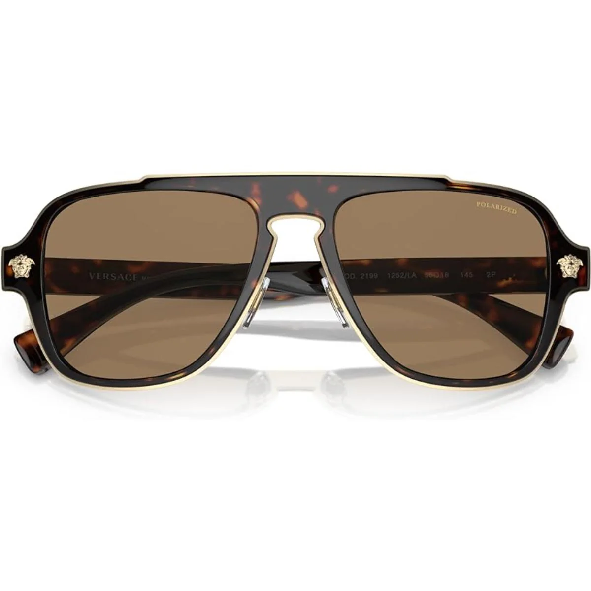 Versace Medusa Charm Square Sunglasses For Men VE2199 1252/LA 56 - Image 3