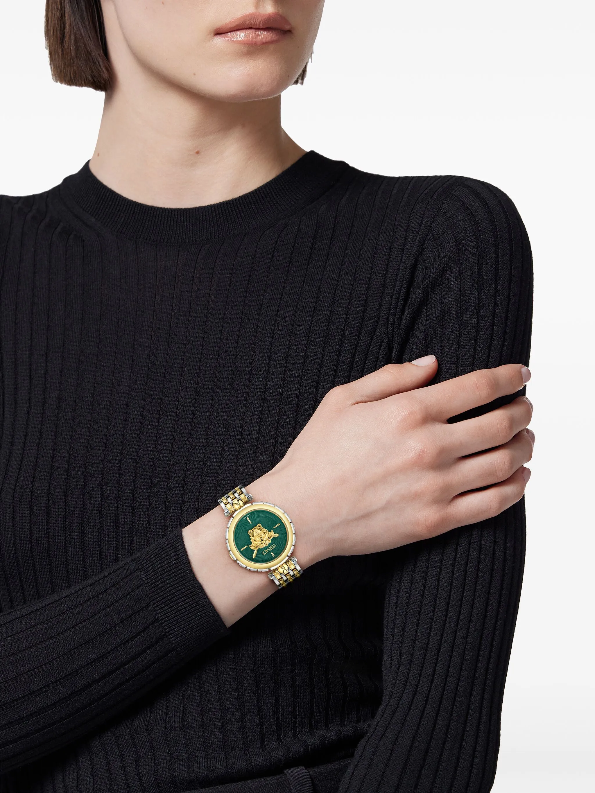 Versace Medusa Heritage Green Dial Analog Women Watch VE9D00324 - Image 5