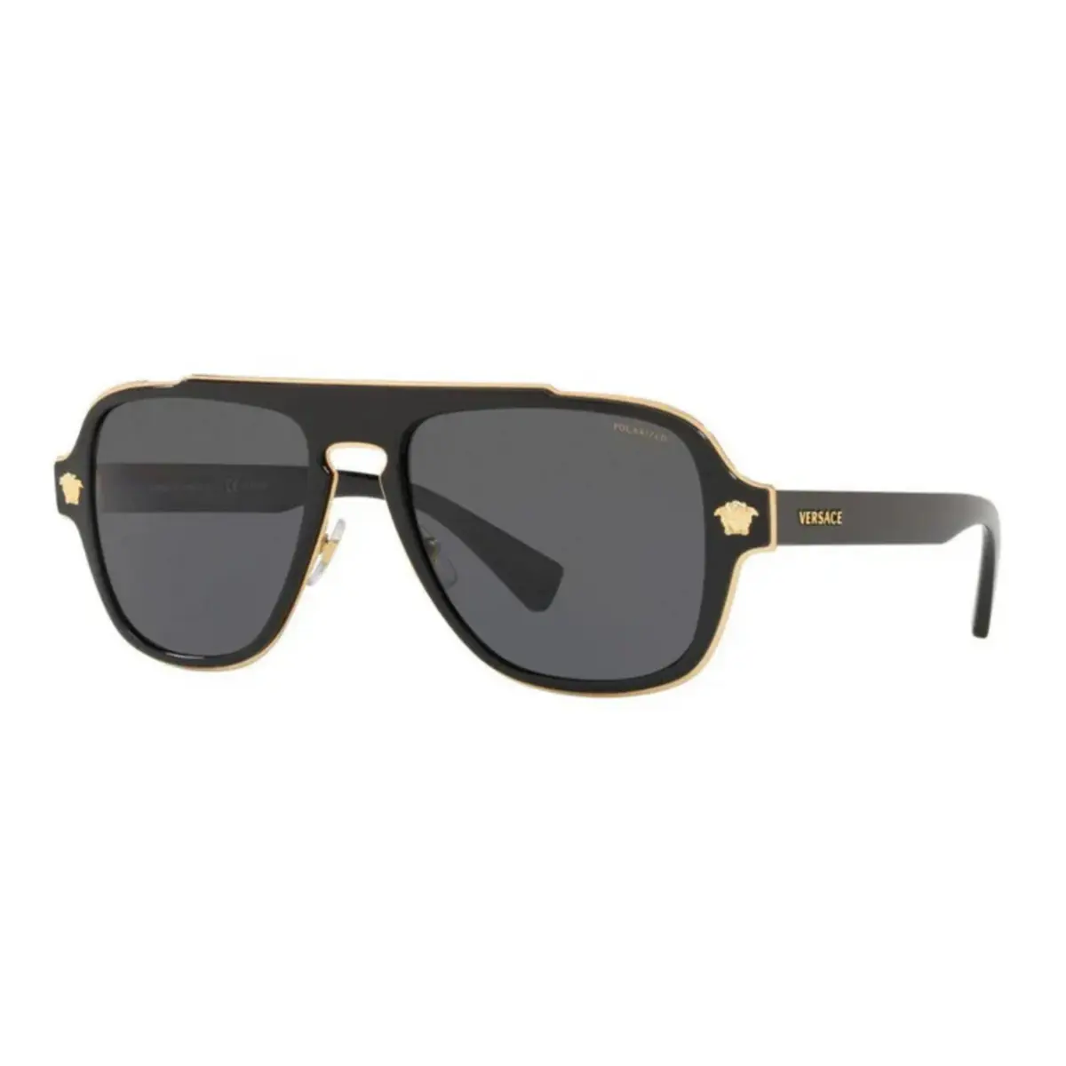 Versace Polarized Gray Navigator Men's Sunglasses VE2199 100281 56 - Image 3