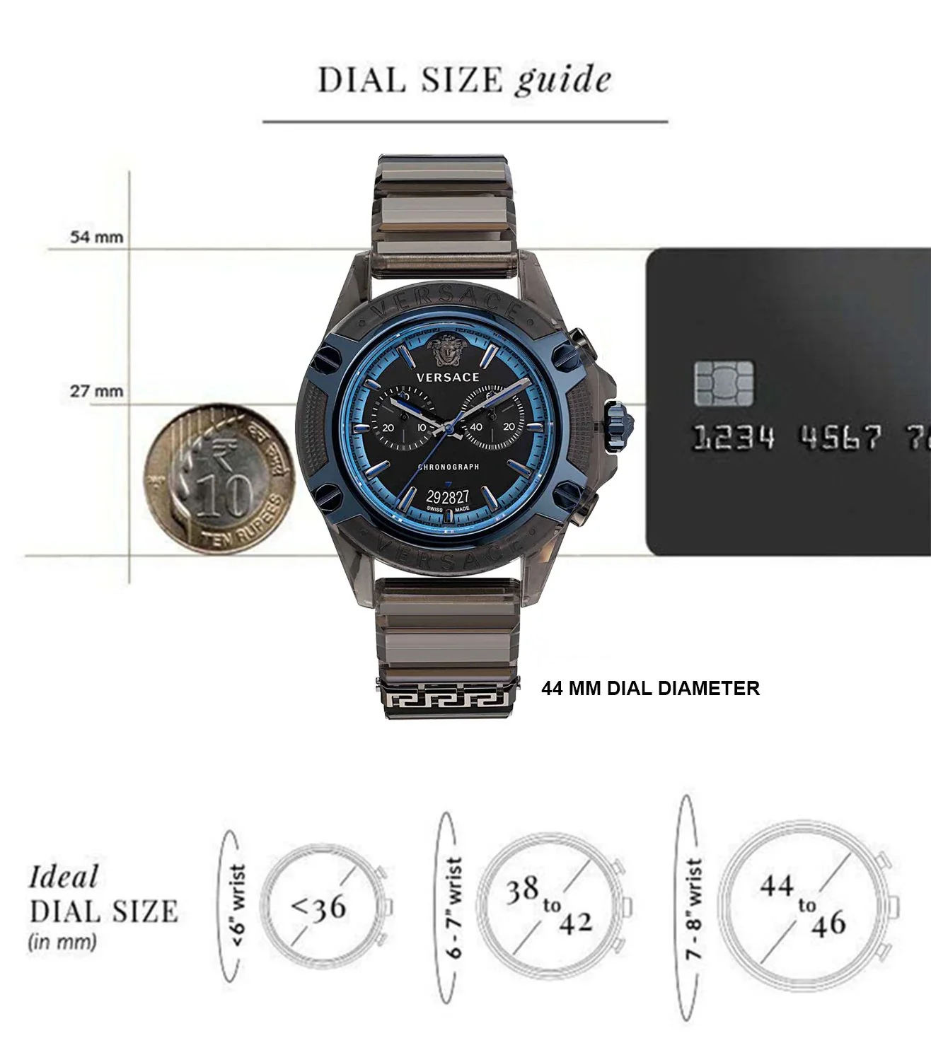 VEZ700622 | VERSACE Icon Active Chronograph Unisex Watch - Image 4