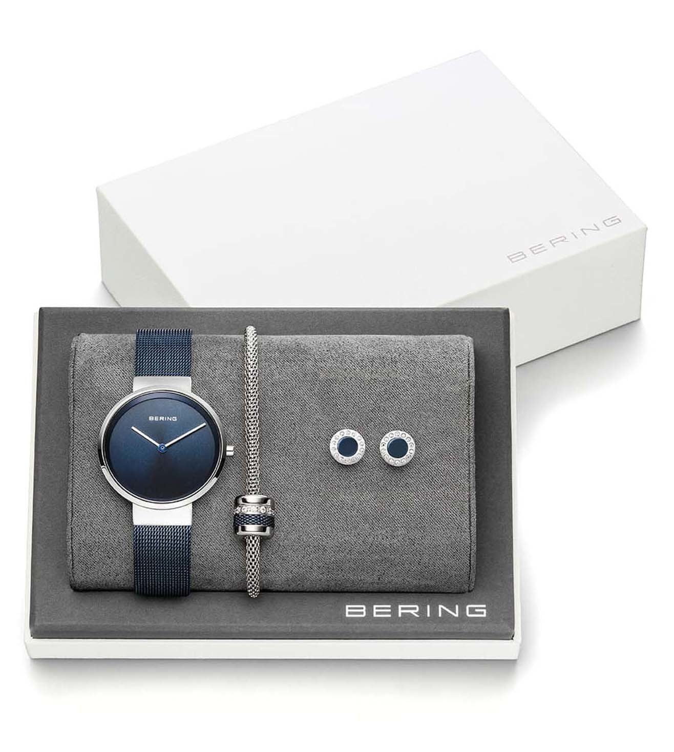 XMAS_Set-Blue Bering | Classic Watch With Bracelet & Earrings (Women) - Image 5